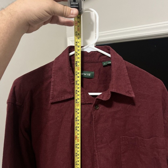 Orvis Button Down Shirt Men's Large Red Check Long Sleeve Luxury Flannel Nice - Picture 4 of 5